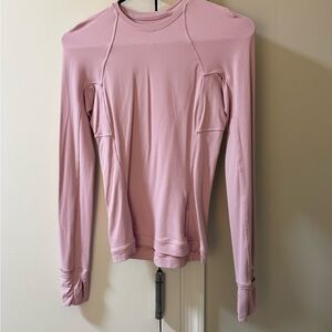 lululemon athletica Light Pink Long-Sleeve Performance Top
